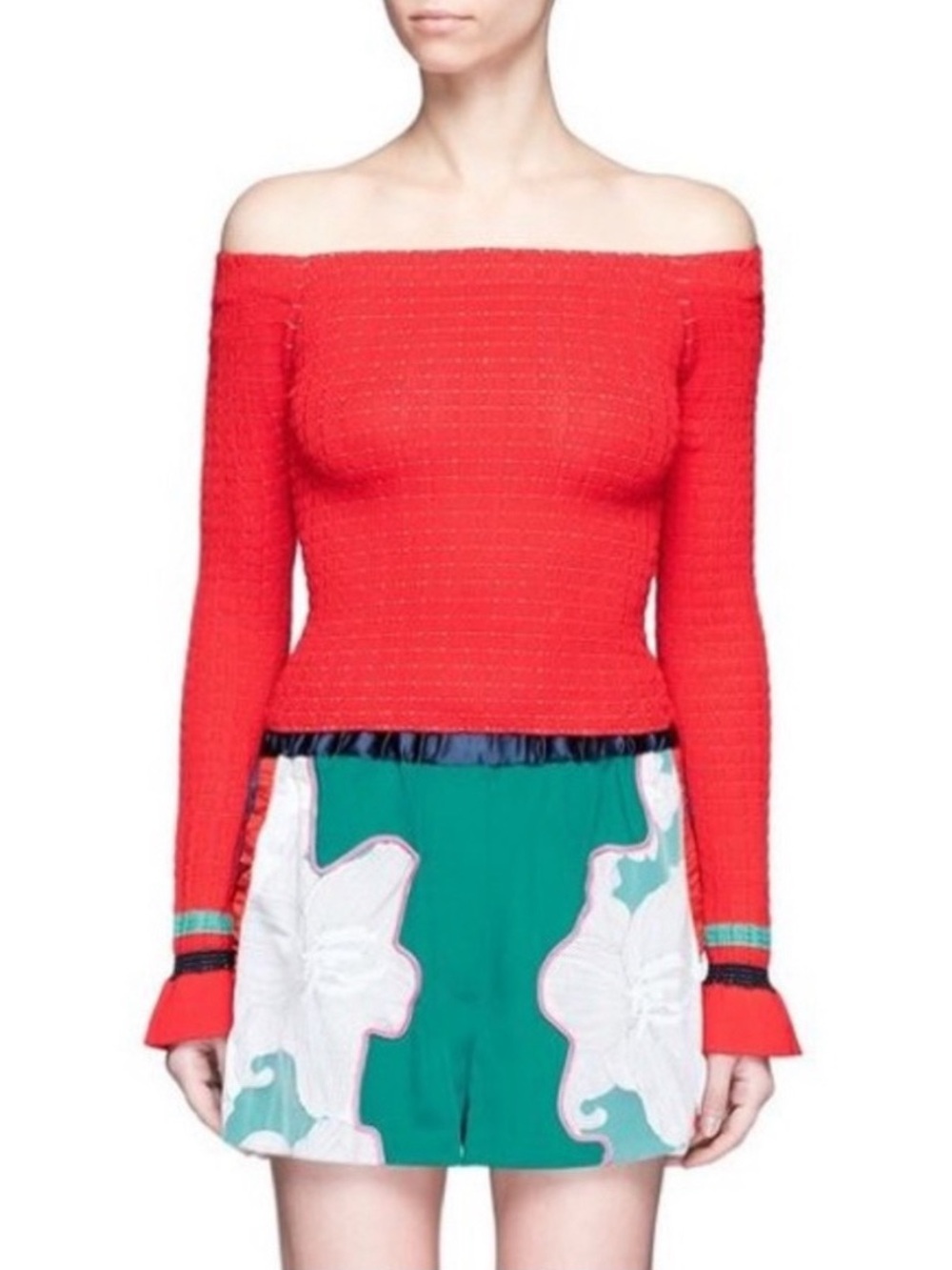 3.1 Phillip Lim Off Shoulder Knit Top